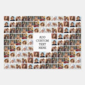 11 Photo Collage Patroon - Aangepast monogram Inpakpapier Vel (Voorkant 2)