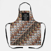 11 Photo Collage Patroon - Aangepast monogram Schort (Voorkant)