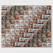 11 Photo Collage Pattern - Aangepast raster Cadeaupapier (Vlak)