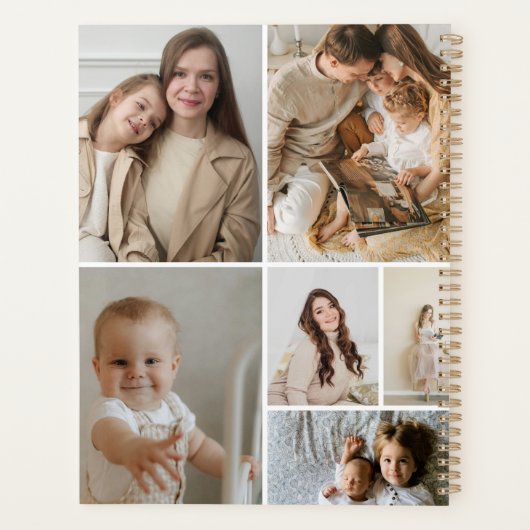 11 Photo Collage Template Personalized Planner (Achterkant)