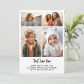 11 Photos - 4 Front, 7 Back - Black Text on White Kaart (Staand voorkant)