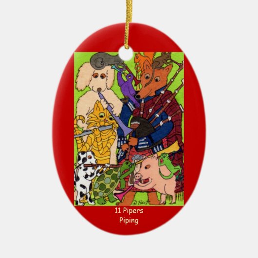 11 Pijnleidingen Keramisch Ornament (Voorkant)