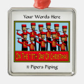 11 Pijnleidingen Metalen Ornament (Voorkant)