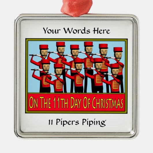 11 Pijnleidingen Metalen Ornament (Voorkant)