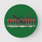 11 Pipers De trouwe apostelen Uitgesneden 2 Ronde Klok (Voorkant)