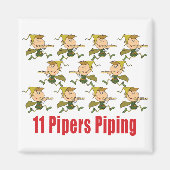 11 Pipers Piping Magneten (Voorkant)