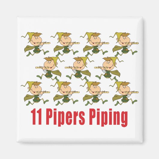 11 Pipers Piping Magneten (Voorkant)