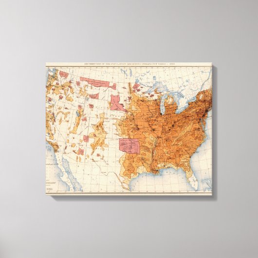 11 Populatie 1880 Canvas Afdruk (Voorkant)