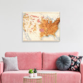 11 Populatie 1880 Canvas Afdruk (Insitu (Woonkamer))