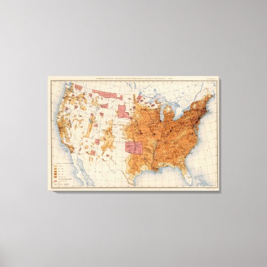 11 Populatie 1880 Canvas Afdruk (Voorkant)