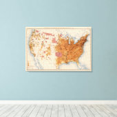11 Populatie 1880 Canvas Afdruk (Insitu (Houten vloer))