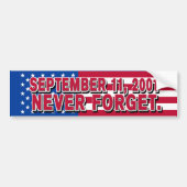11 SEPTEMBER 2001 Bumpersticker (Voorkant)