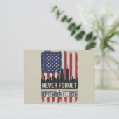 11 september 2001 Memorial Day Verenigde Staten Briefkaart (Staand voorkant)