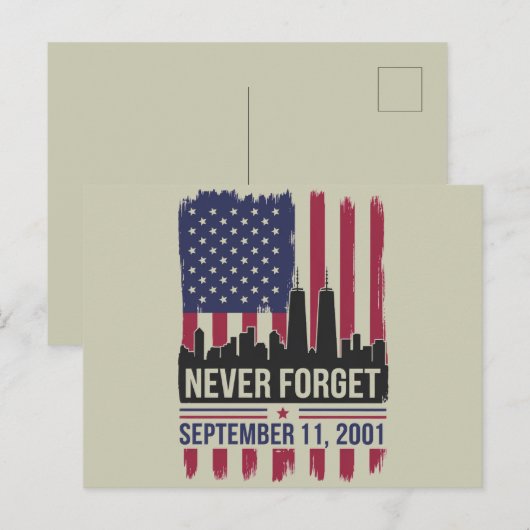 11 september 2001 Memorial Day Verenigde Staten Briefkaart (Voorkant / Achterkant)