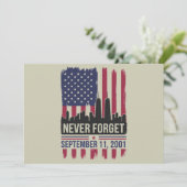 11 september 2001 Memorial Day Verenigde Staten Kaart (Staand voorkant)