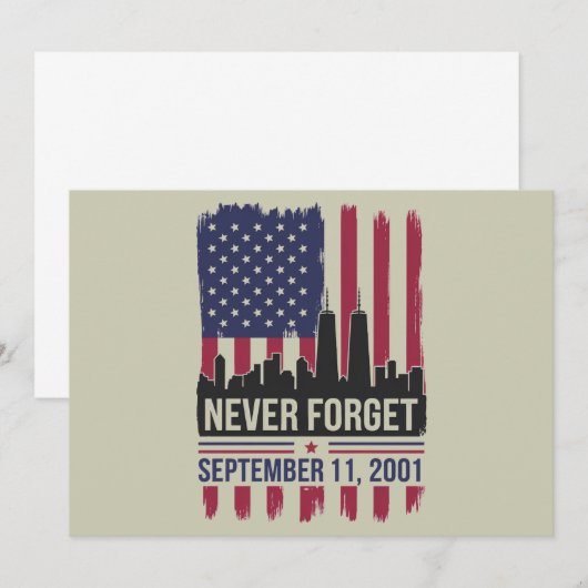 11 september 2001 Memorial Day Verenigde Staten Kaart (Voorkant / Achterkant)