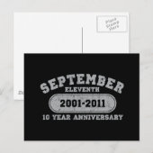 11 september - 2011 Jubileum Briefkaart (Voorkant / Achterkant)