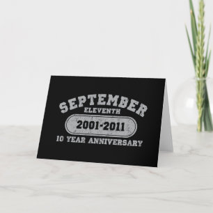 11 september - 2011 Jubileum Kaart