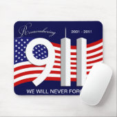 11 september - 9/11 10e Jubileum Mousepad Muismat (Met muis)
