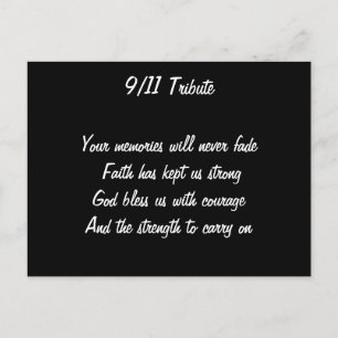 11 september aanvallen briefkaart