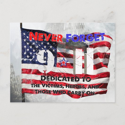 11 september-herdenking briefkaart (Voorkant)