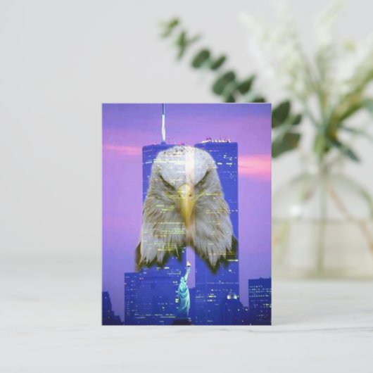 11 september Herdenking Briefkaart (Staand voorkant)