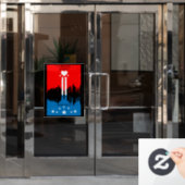 11 september Herdenkingsdag Raamsticker (Kantoordeur)