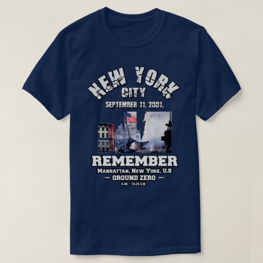 11 september herinneren t-shirt (Design voorkant)