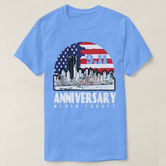 11 september Jubileum Patriot Day T-shirt (Design voorkant)