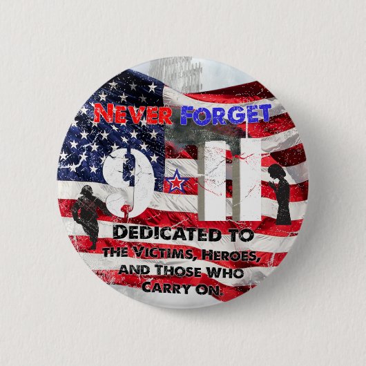 11 september Jubileum Ronde Button 5,7 Cm (Voorkant)