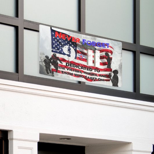 11 september Jubileum Spandoek (Buitenkant Gebouw)