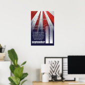 11 september - Poster met groot gedenken (Thuiskantoor)