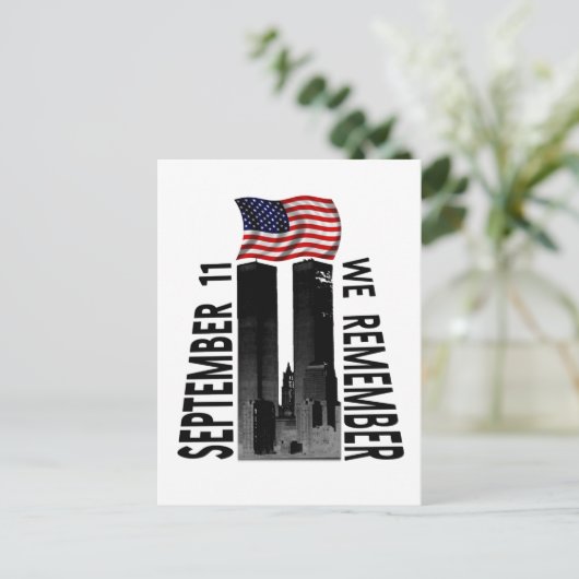 11 september We herinneren ons de herdenking Briefkaart (Staand voorkant)