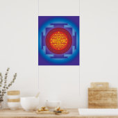 11 SRI YANTRA FLAME POSTER (Keuken)