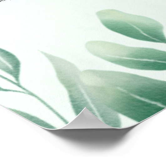 11 Tabel Greenery PHOTO Seating Chart Welcome Poster (Hoek)