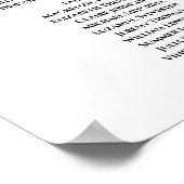 11 Tabel Rode Herfst Rozen Wedding Seating Chart Poster (Hoek)