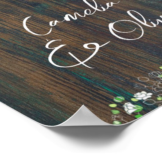 11 Tabel Rustisch hout Gypsophila FOTO-SEIEREND sc Poster (Hoek)