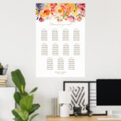 11 Tafel Lente Bloemstuk Bruiloftstoelindeling Poster (Thuiskantoor)