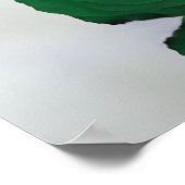 11 Tafel Smaragd Groen Roos Trouwstoelkaart Poster (Hoek)