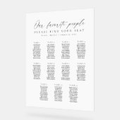 11 Tafels Favoriete Mensen Acryl Zitplaats Chart Bord (Hoek)