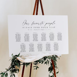 11 Tafels Ons Favoriete Personen Zitplaatsindeling Poster
