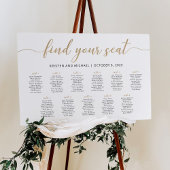 11 Tafels Vind uw zitplaatskaart plan Poster