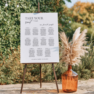 11 Tafels Welkom Zitplaatsenkaart Moderne Poster