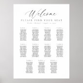 11 Tafels Welkom Zitplaatskaart Poster (Voorkant)