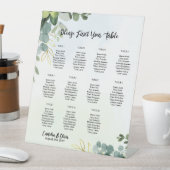 11 Tafelweddenschappen Grafiek Greenery Eucalyptus Reclamebord Met Voetstuk (Insitu)