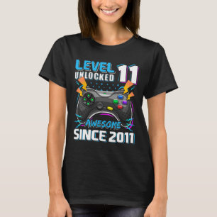 11 Unlocked Geweldige 2011 Videospel 11e Verjaarda T-shirt