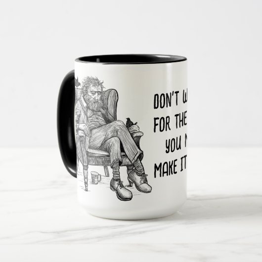 11 uur mok (Voorkant links)