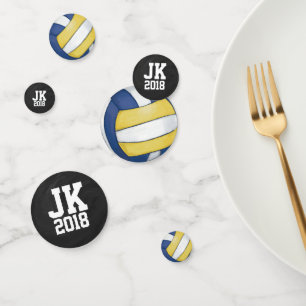 11 van de 12 Gepersonaliseerde Volleybal Stippen Confetti