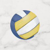 11 van de 12 Gepersonaliseerde Volleybal Stippen Confetti (Kleine voorkant)