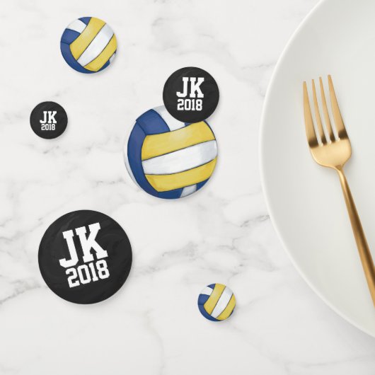 11 van de 12 Gepersonaliseerde Volleybal Stippen Confetti (Groep)